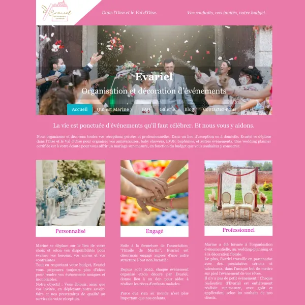 Evariel - Vos événements sur-mesure