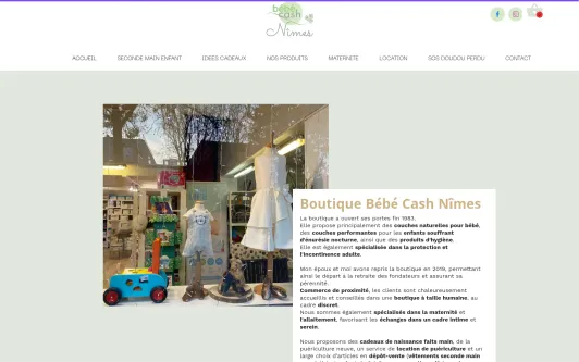 Site exemple Site Bébé cash Nîmes