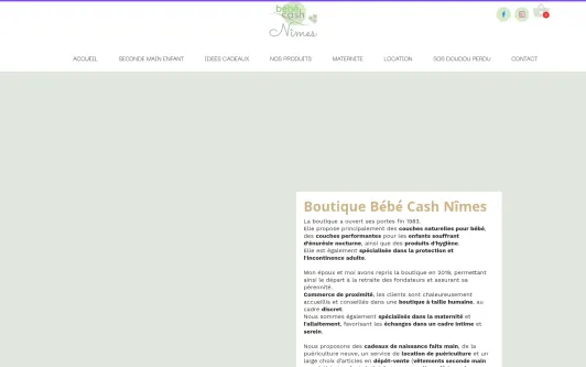 Site exemple Site Bébé cash Nîmes