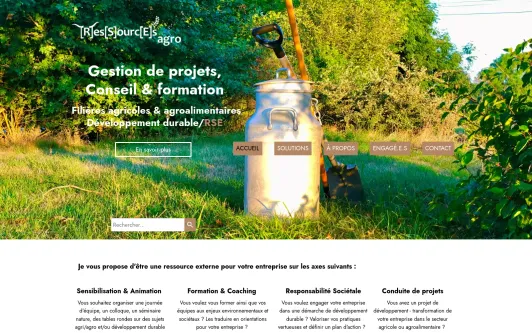 Site exemple Ressources Agro