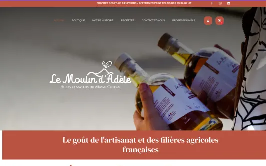 Site exemple Le Moulin d'Adèle