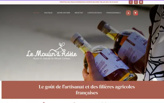 Site exemple Le Moulin d'Adèle