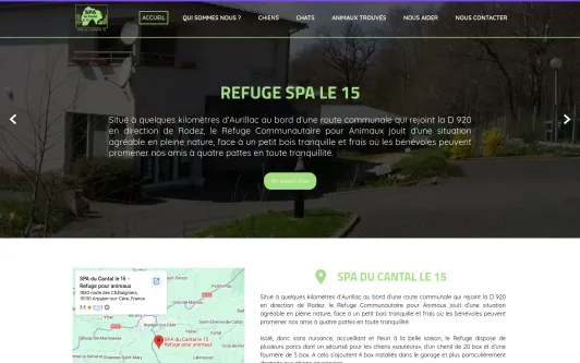 Site exemple SPA Cantal