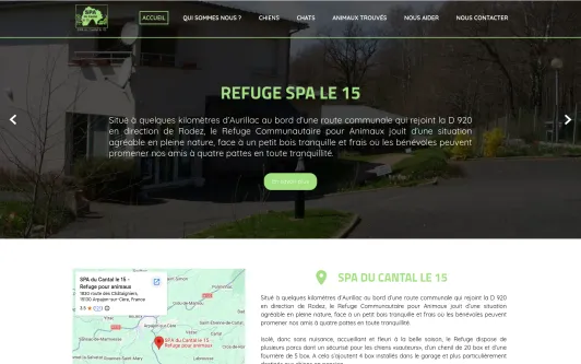Example website SPA Cantal