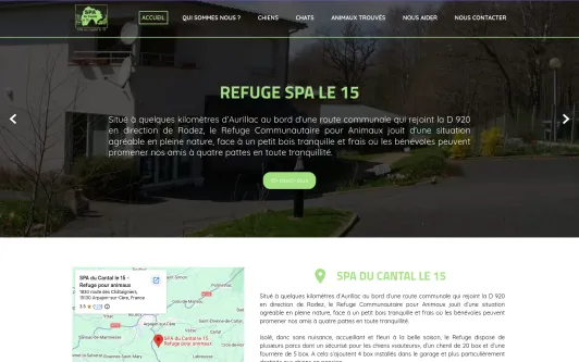 Ejemplo de sitio web SPA Cantal