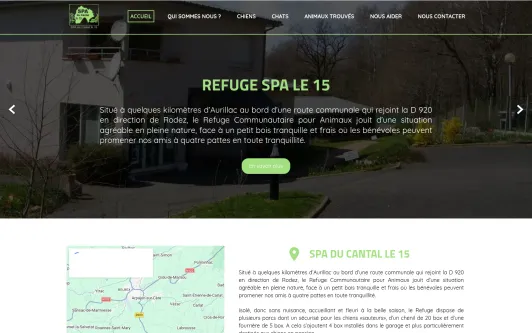 Example website SPA Cantal