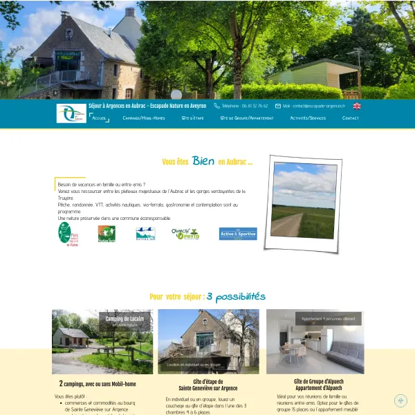 Locations et Campings à Argences en Aubrac