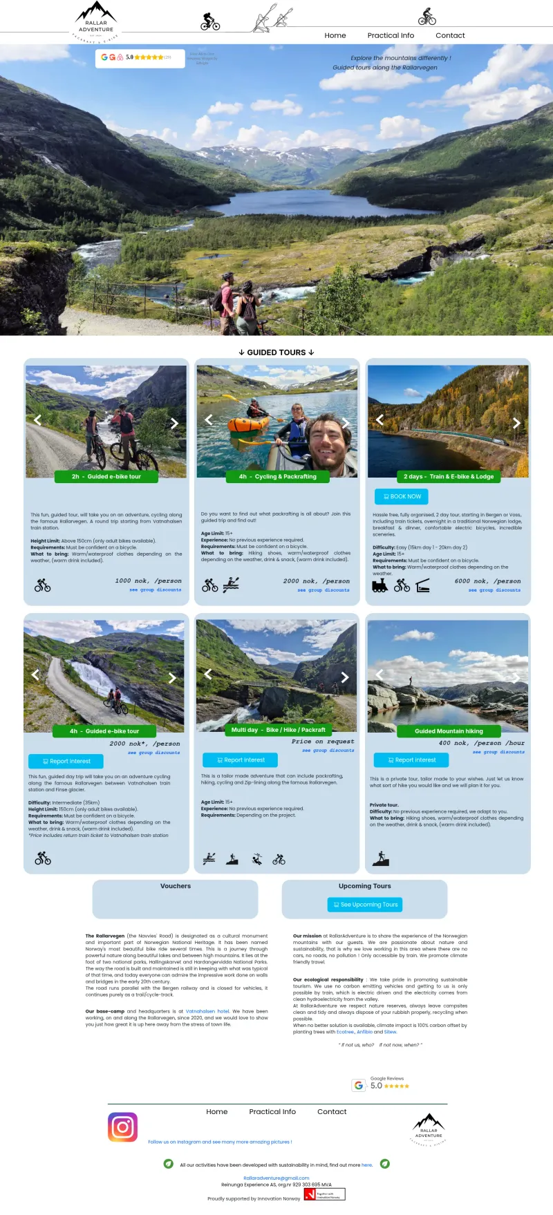 Rallar Adventure, Guided e-bike and packraft tours in Norway
