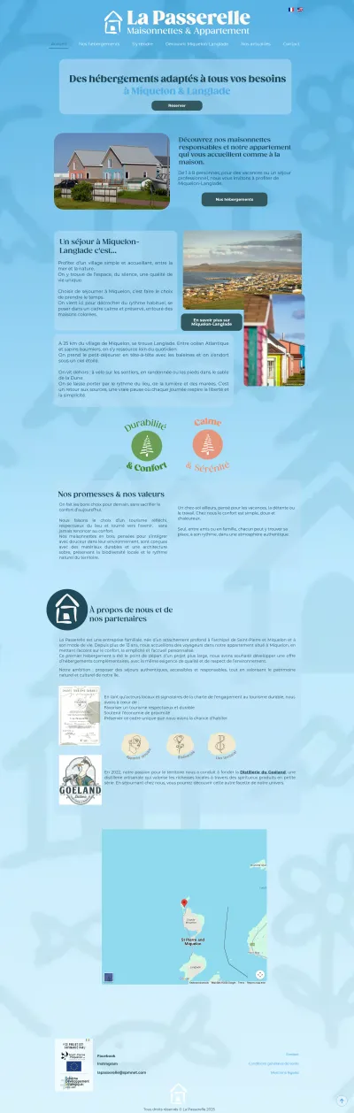 La Passerelle - Maisonnettes & Appartement
