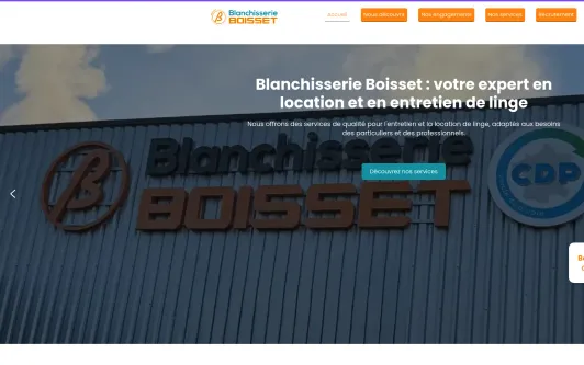 Site exemple Blanchisserie Boisset