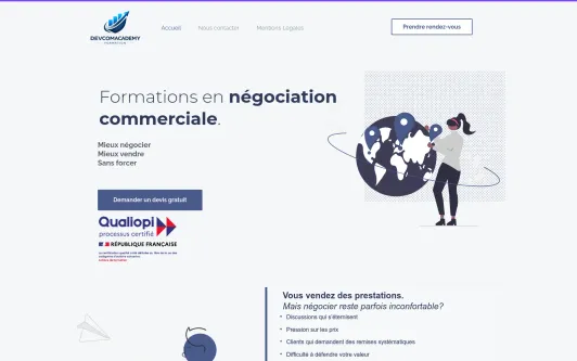 Site exemple DevcomAcademy
