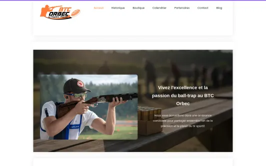 Example website BTC Orbec