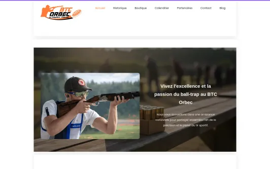 Ejemplo de sitio web BTC Orbec
