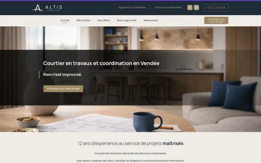 Ejemplo de sitio web Altis Habitat