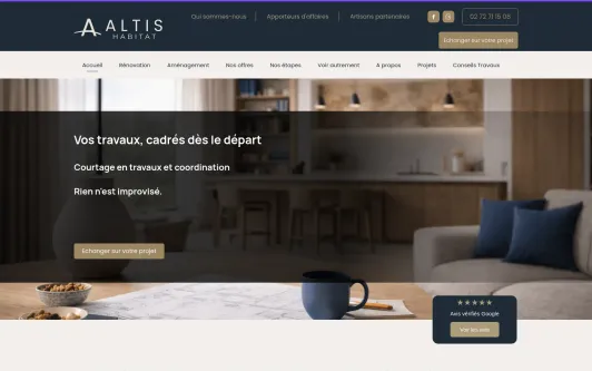 Ejemplo de sitio web Altis Habitat