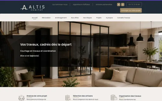 Ejemplo de sitio web Altis Habitat