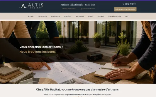 Example website Altis Habitat