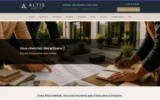 Ejemplo de sitio web Altis Habitat