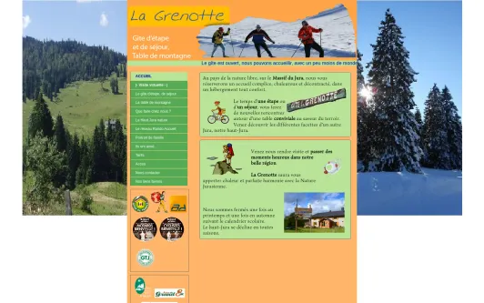 Gîte d'étape et de séjour La Grenotte, table de montagne