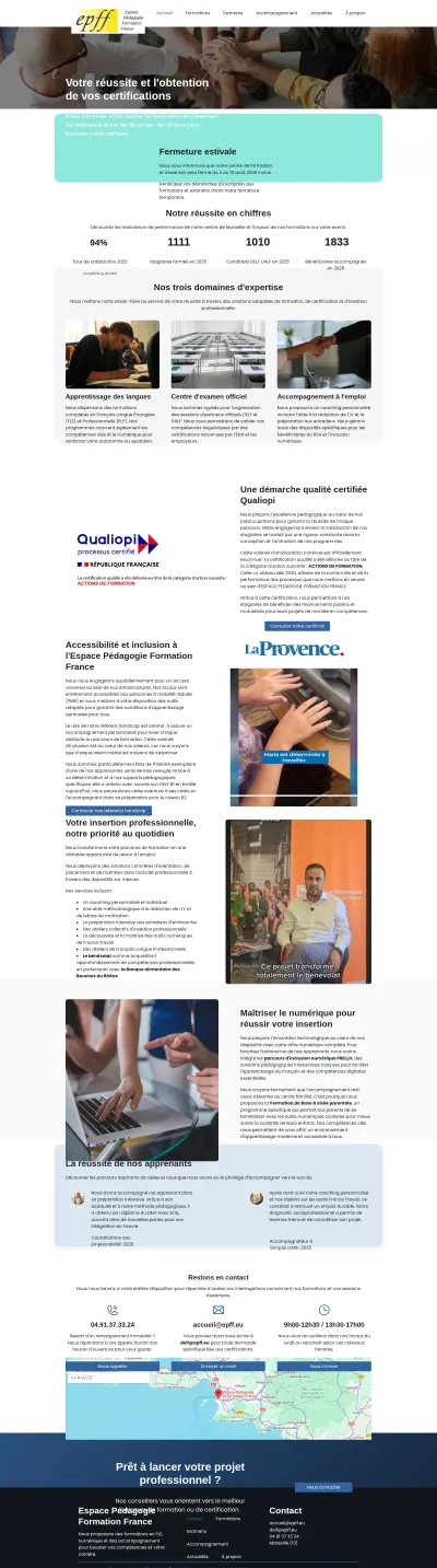 ESPACE PEDAGOGIE FORMATION FRANCE