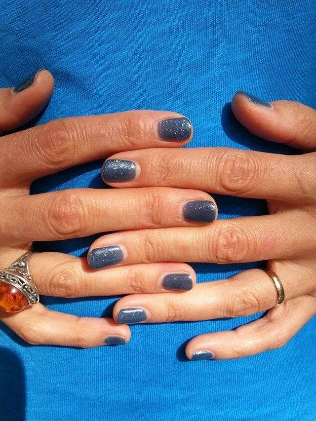 Soak off bleu profond