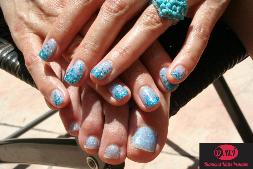 Soak off mains et pieds blue mermaid
