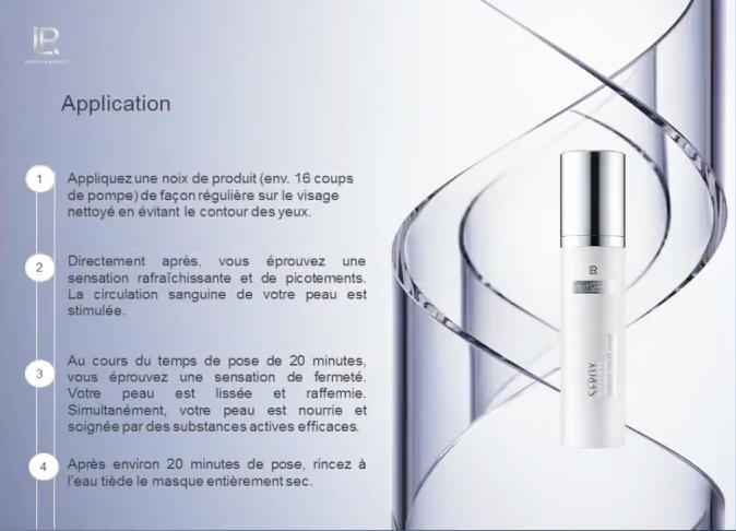 Le nouveau masque Serox de LR Health & Beauty Systems pour rajeunir de 10 ans en 20 minutes
Application du masque