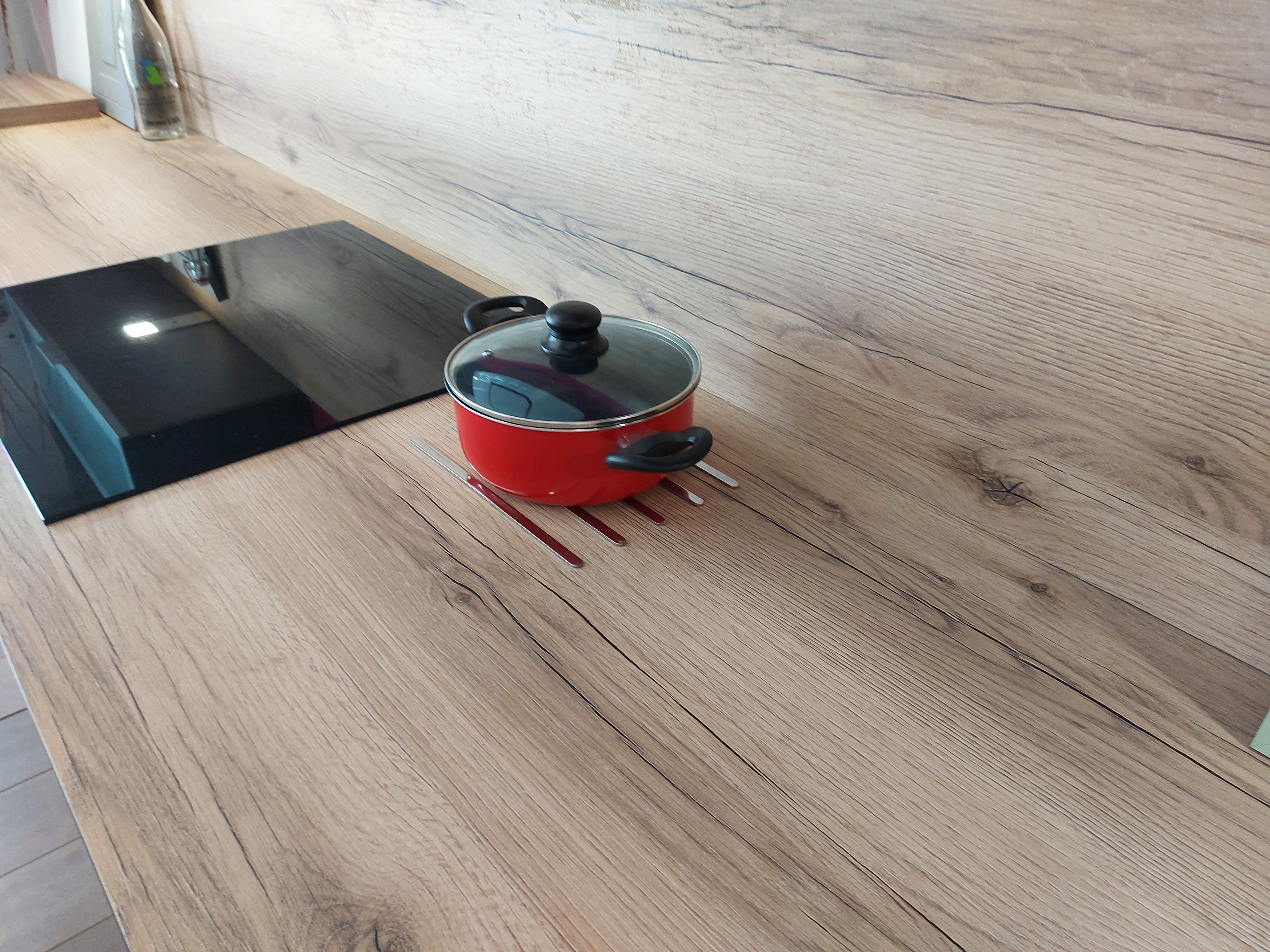 Plan travail martinique reysitop compact solidium coloris bois halifax miel 4
