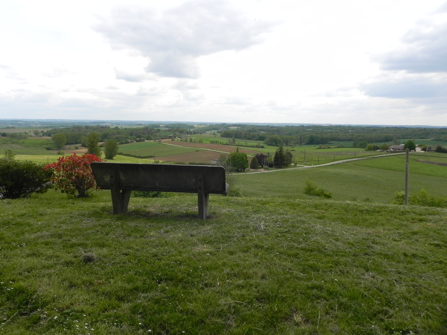 Vue promenade banc