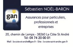 Gan noel baron 1 carte de visite