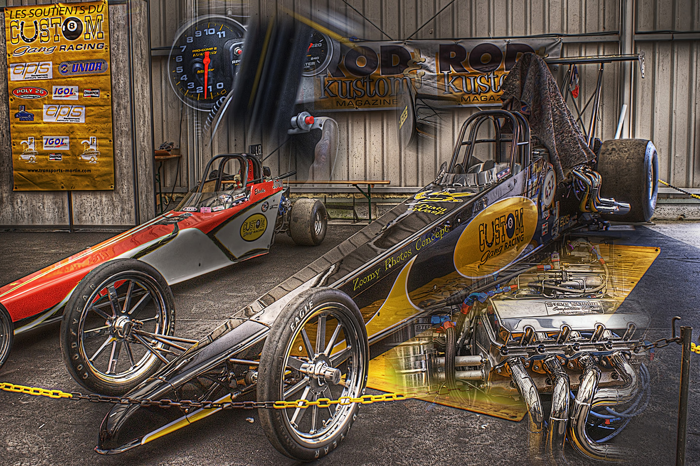 custom gang drag racing