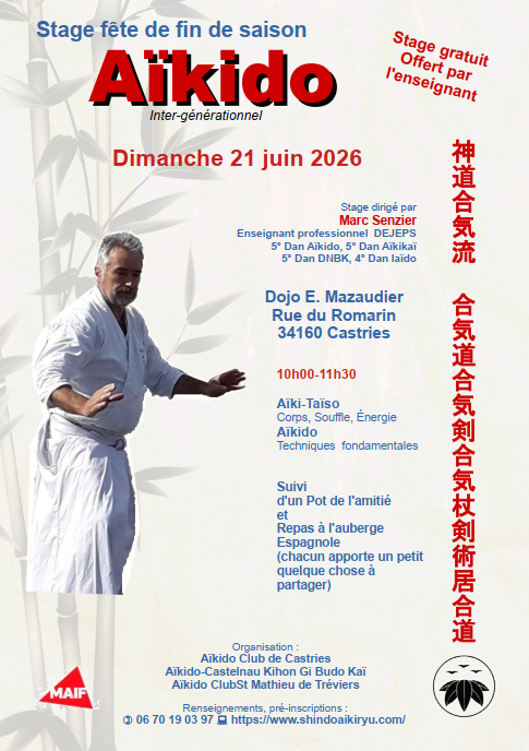 Stage fête inter-générationnel fin de saison 2026
