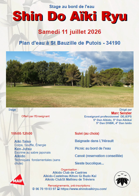 Au Bord de l'Eau - samedi 11 juillet - St Bau