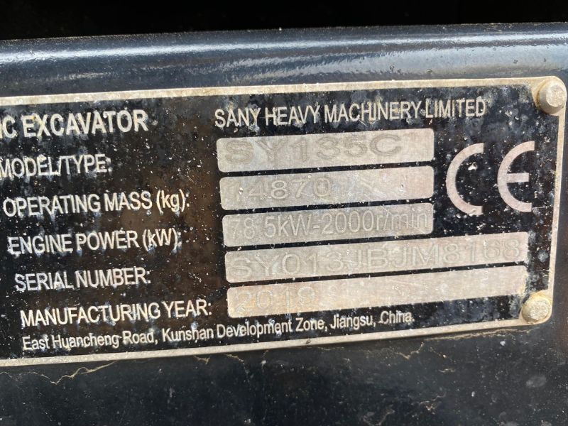 Sany sy 135 p988 12 