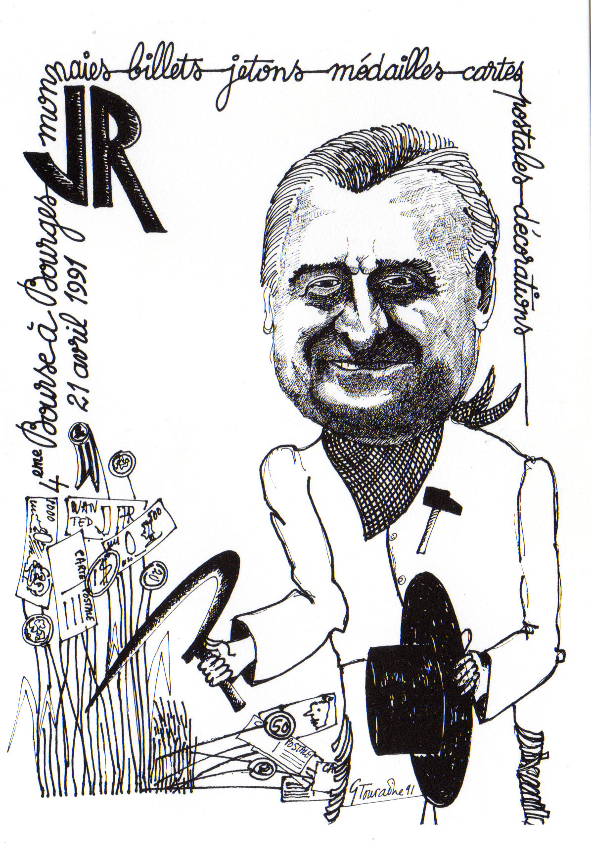 1991 j r du salon des collectionneurs jacques rimbault maire de bourges