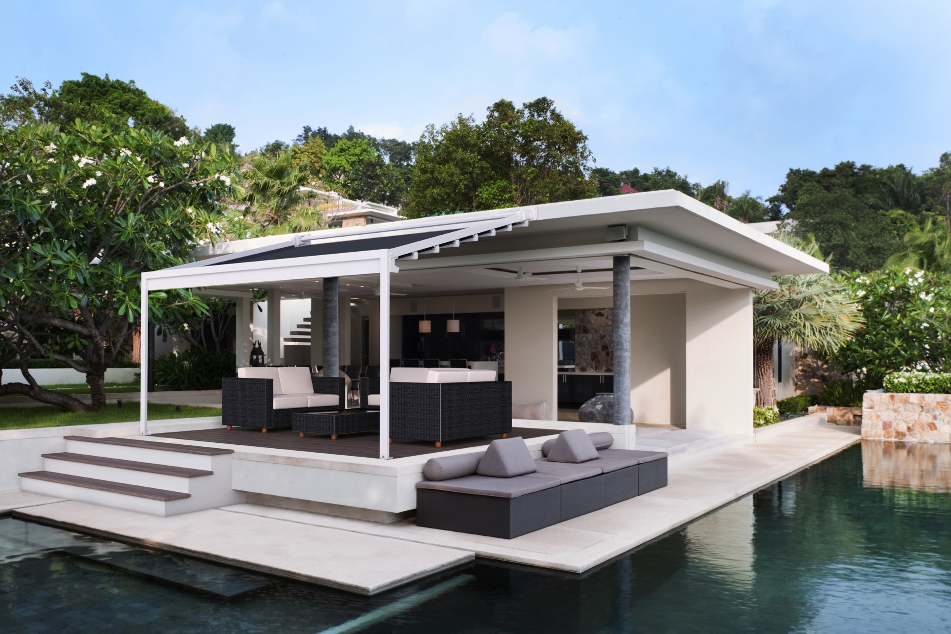 Pergola toile retractable 5 