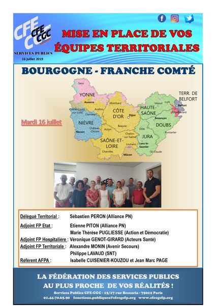 Mise en place U.T. Bourgogne Franche Comté 