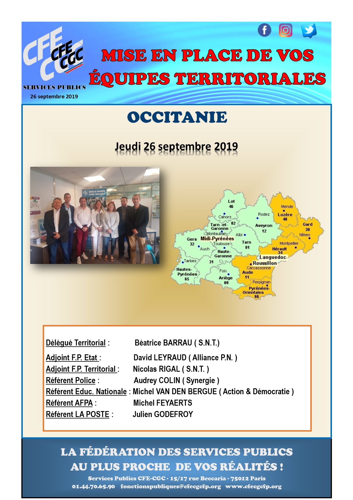 Mise en place de vos équipes territoriales