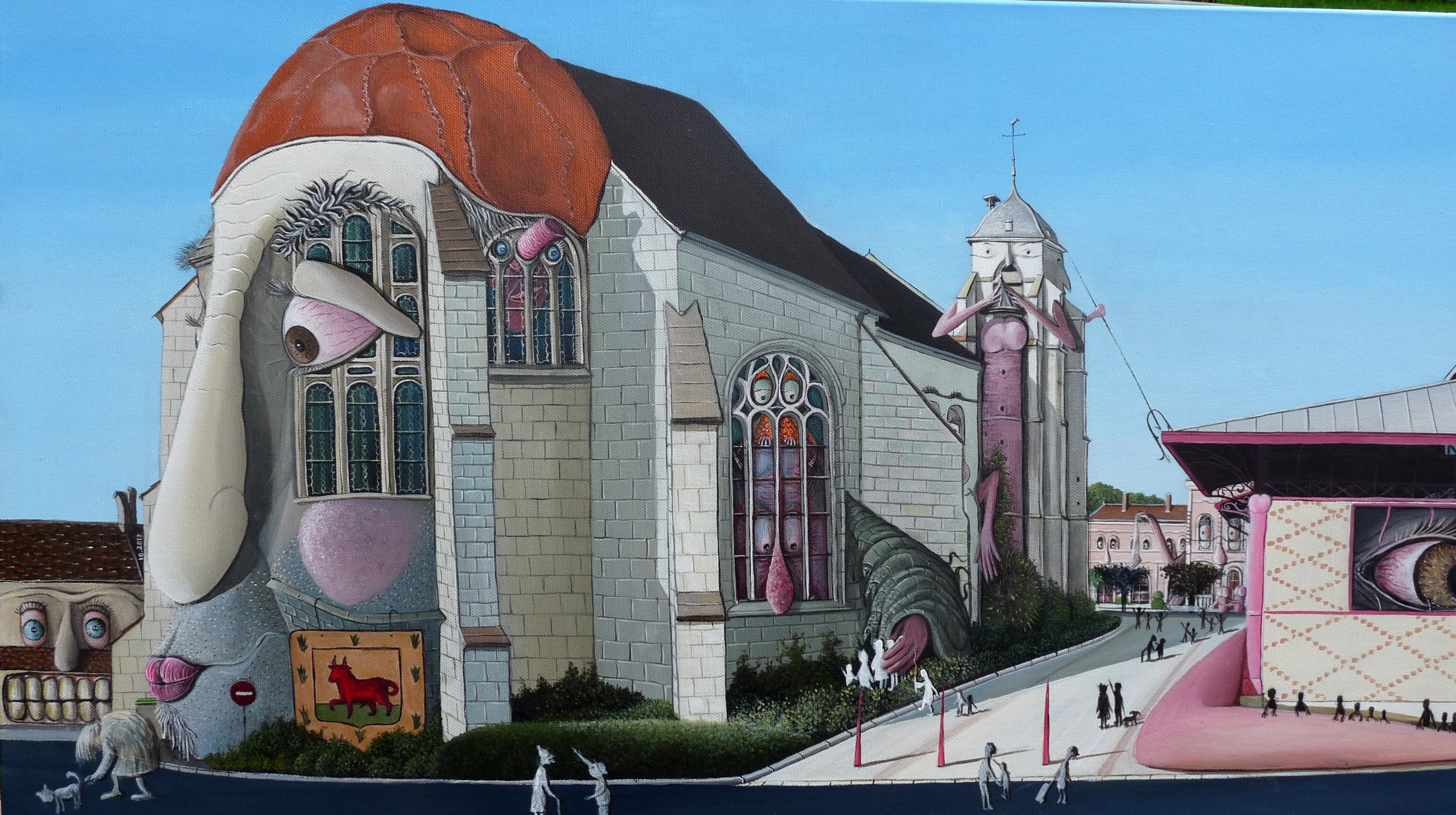 Detail au nom du pere eglise