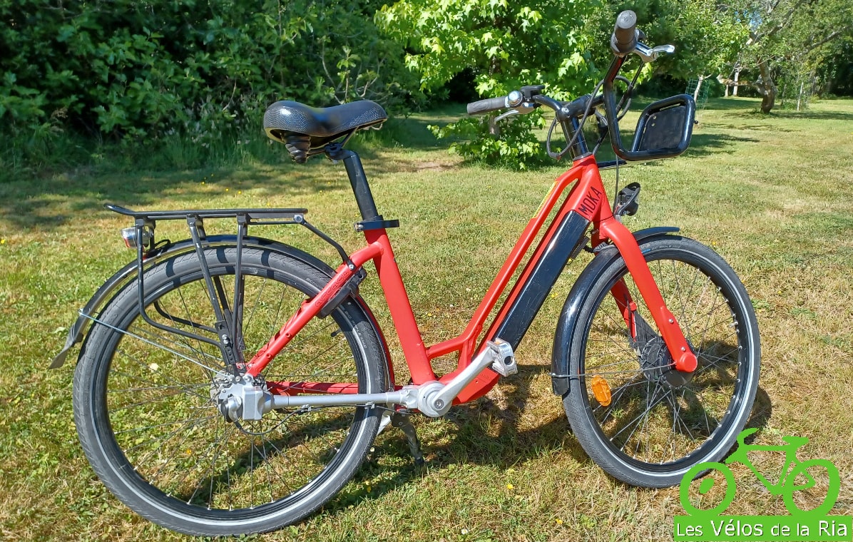 Vente velo electrique arcade cycles belz 56 morbihan velos de la ria moka