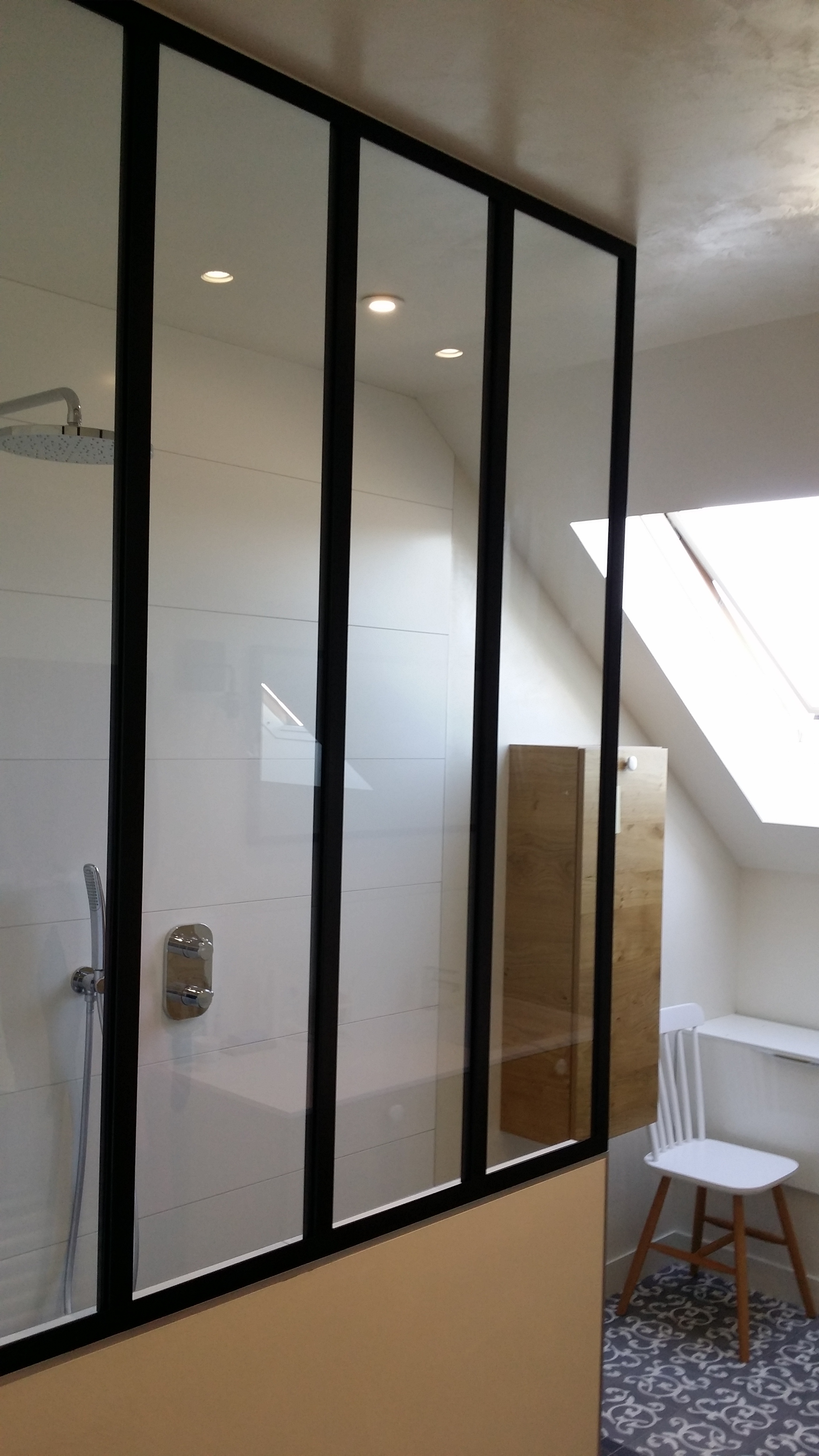 Verrière fixe - paroi de douche