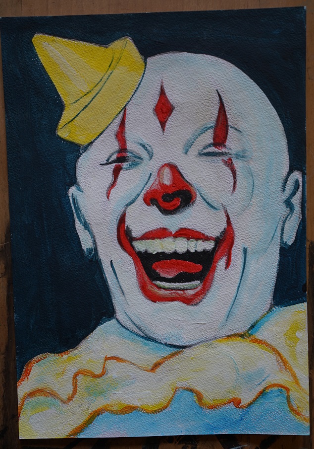 Bl peinture clown 8 sur papier aquarelle format a4 300 g