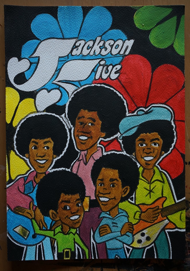 Bl peinture jackson 5 sur papier aquarelle 300 g