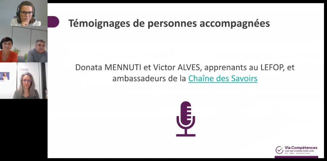 Donata et Victor témoignent de leur expérience