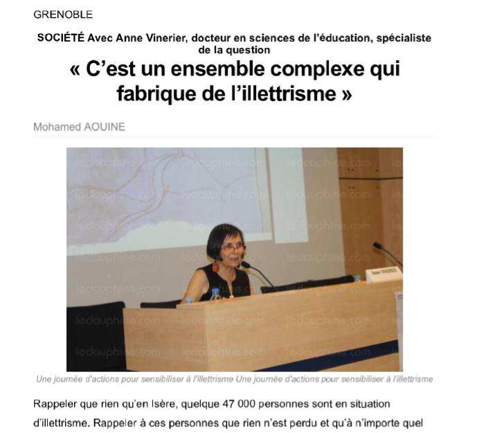 écouter la conférence d'Anne Vinérier