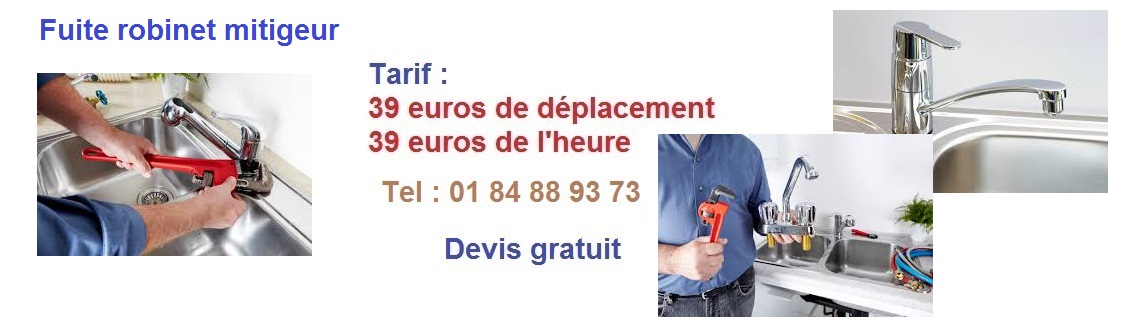 Fuite robinet mitigeur plombier vincennes