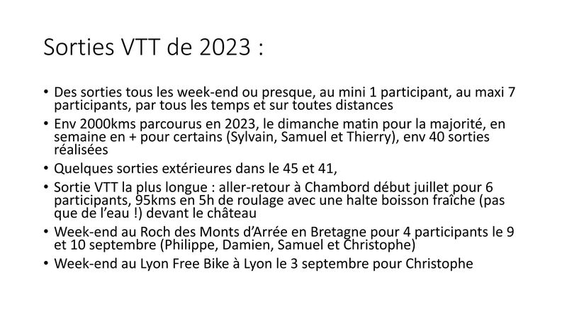 Diaporama court section vtt cyclo club fertesien 2023 pour ag du 08 12 2023 03