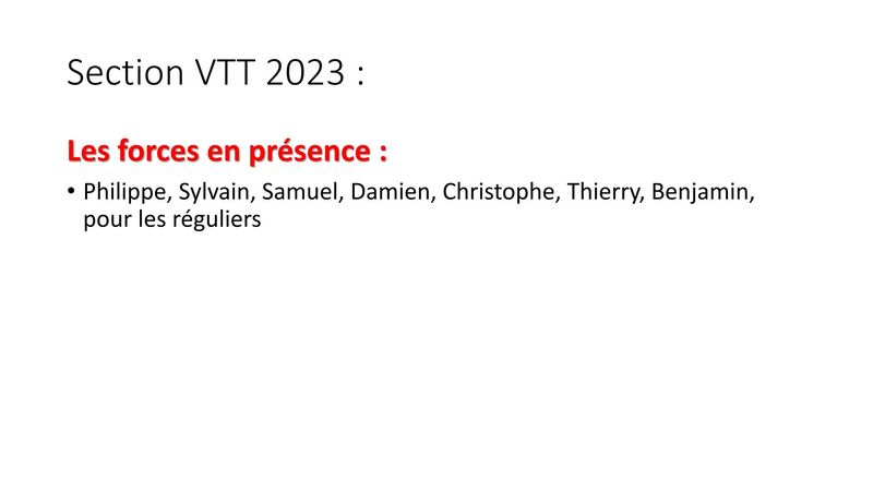 Diaporama court section vtt cyclo club fertesien 2023 pour ag du 08 12 2023 02