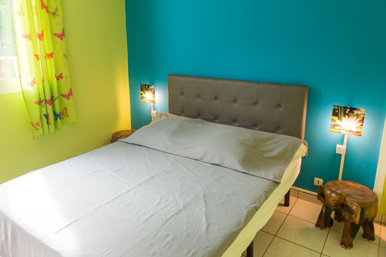 Chambre double 2 gite zot case en dur
